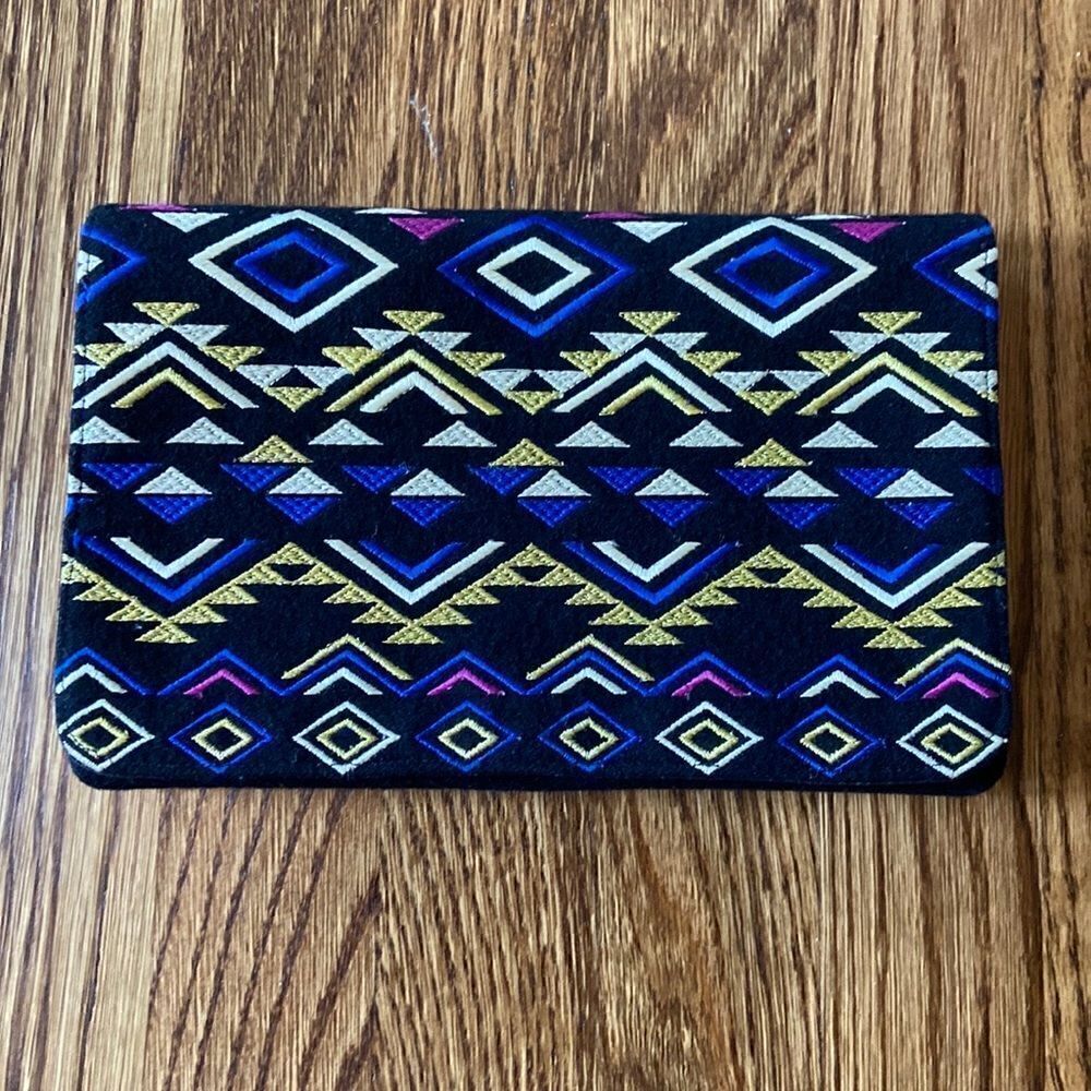 𝅺shiraleah Embroidered‎ Tribal Clutch, Bold, Colorful, Night Out, Date Night